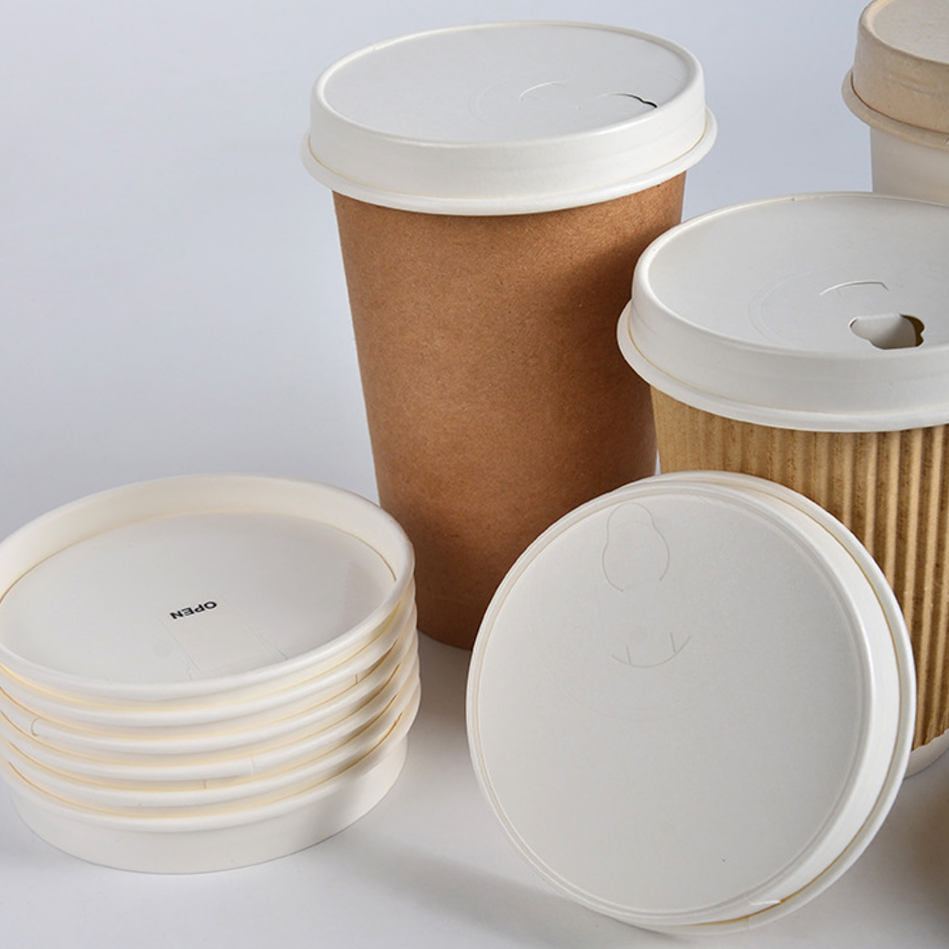 Disposable Paper Cup with Paper Lid