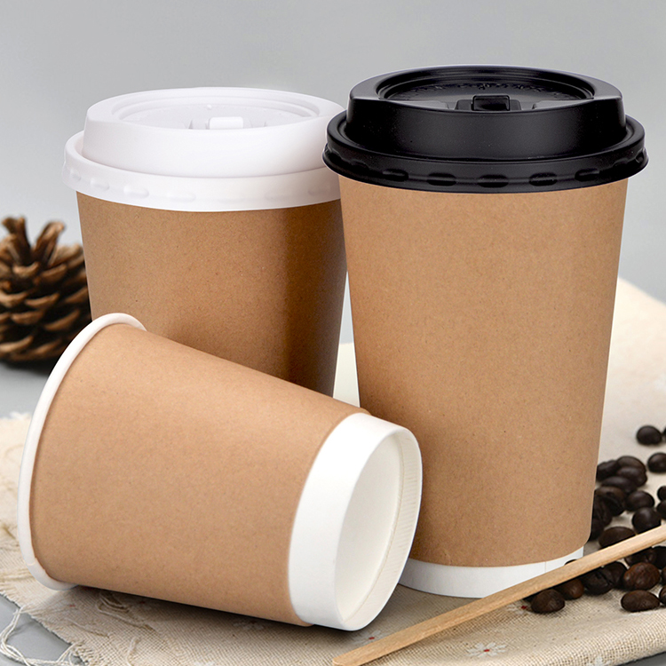 3-32oz Double Wall Paper Cup with Lid