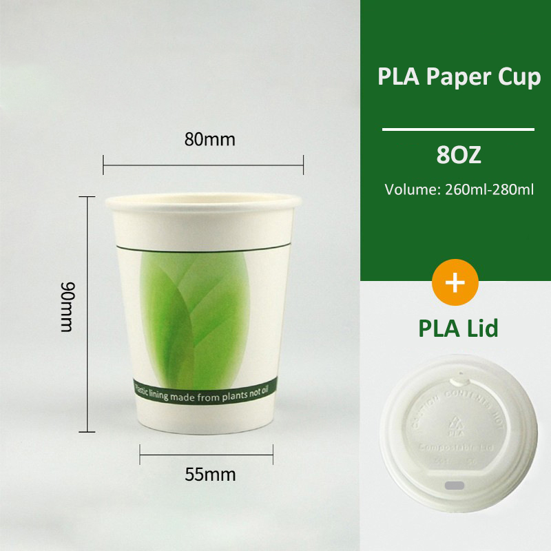 3oz-32oz PLA Coffee Paper Cups