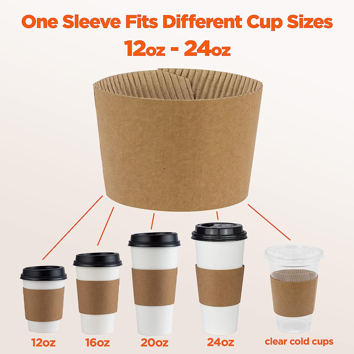 Paper Coffee Cup Sleeve with Logo