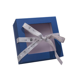 Folding Paper Gift Box with Clear Window