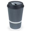 3-32oz Ripple Wall Wrapped Paper Cup 