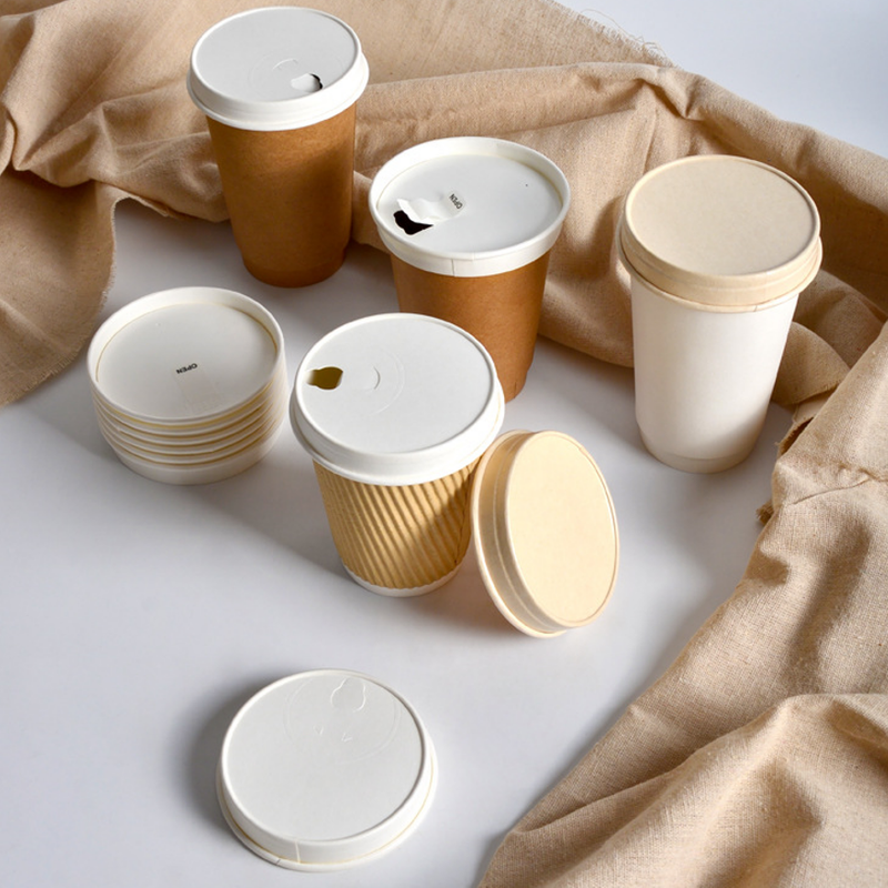 Disposable Paper Cup with Paper Lid