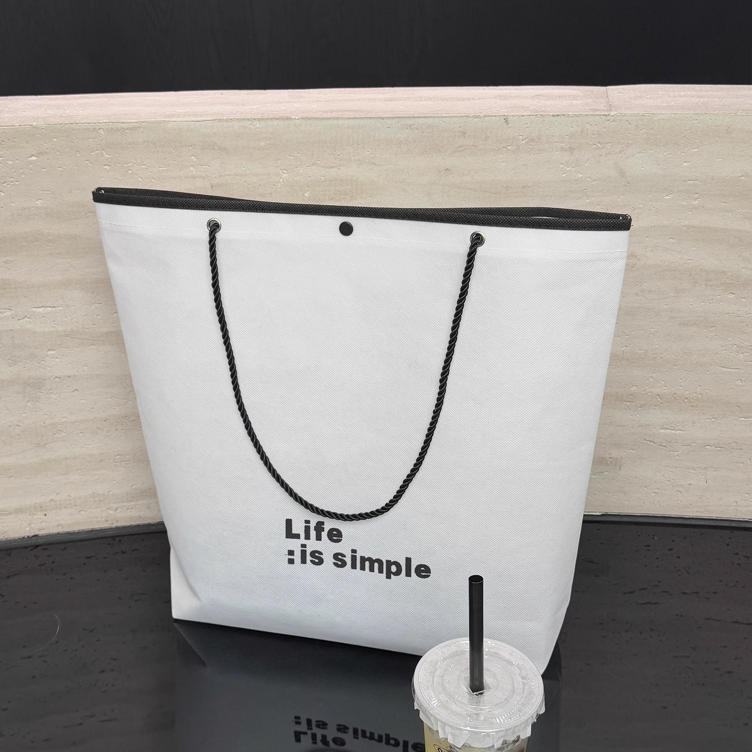 ot Selling No-Woven Large Capacity Reusable Shopping Paper Bags for Bulk Shopping