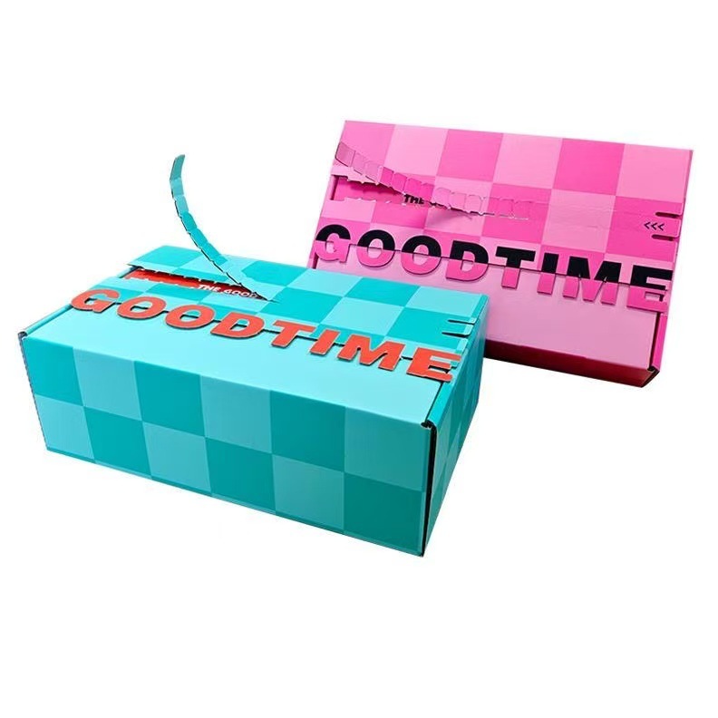 Custom Design Corrugated Box Mailer Box Shipping Box Kraft Paper Package Box for Clothes Jewelry Perfume Food Package
