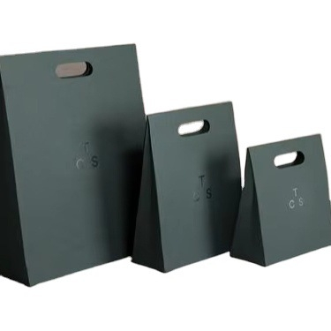 Factory Custom Print Logo White Paper Shopping Bag