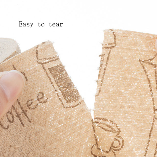 Environmentally friendly degradable bamboo fiber kitchen rag