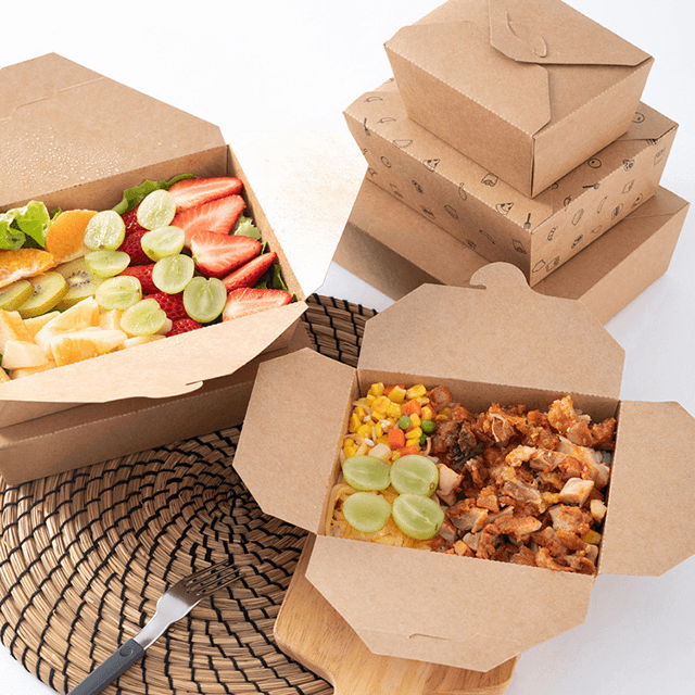 Disposable Portable Fast Food Packaging Box