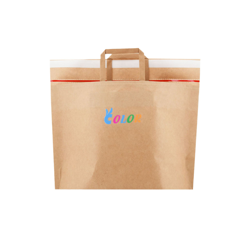 Customize File Email Express Delivery Eco-Friendly Yellow Kraft Paper Bag Mailing Bag Two ways