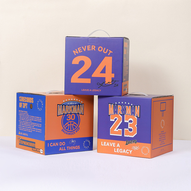 Custom Eco Friendly Color Printing Corrugated Carton Black Paper Packaging Shipping Box