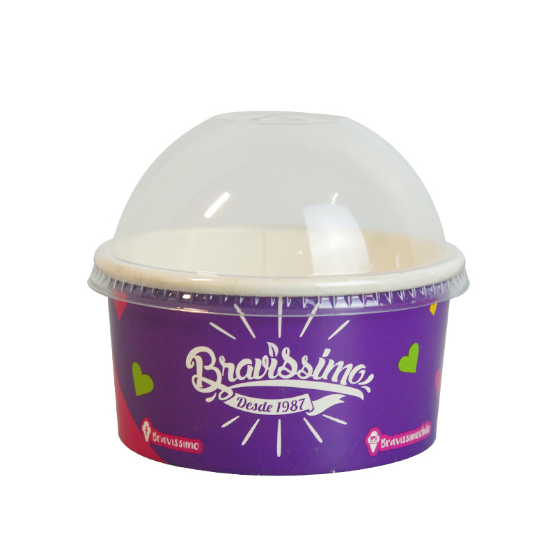  Disposable Ice Cream Paper Cup Frozen Yogurt Paper Cup