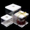 Wholesale Cake Packaging Box Cake Boxes Pet PVC Square Cake Box