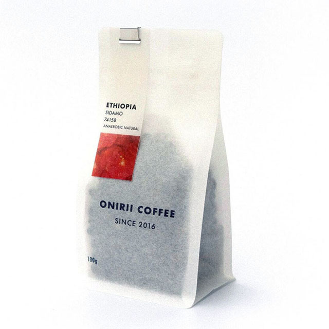 Environmentally friendly white kraft paper gas valve coffee bag food packaging manufacturer