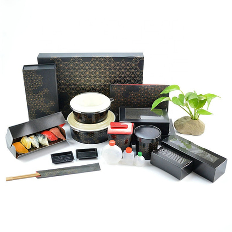 Takeaway Rigid Paper Sushi Box Packaging