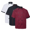 Black White Restaurant Uniforms Short