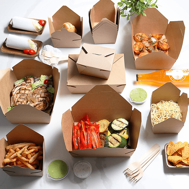 Disposable Portable Fast Food Packaging Box