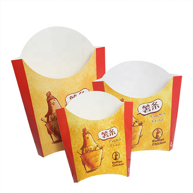 Takeaway Kraft French Fries Paper Cups