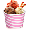  Ice Cream Paper Cups with Lid Spoon