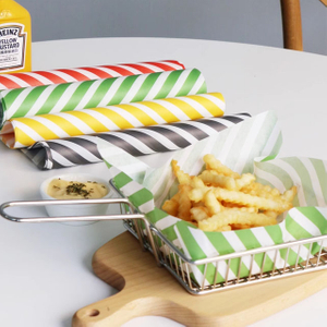 Waterproof and oil-proof tray paper hamburger paper tray