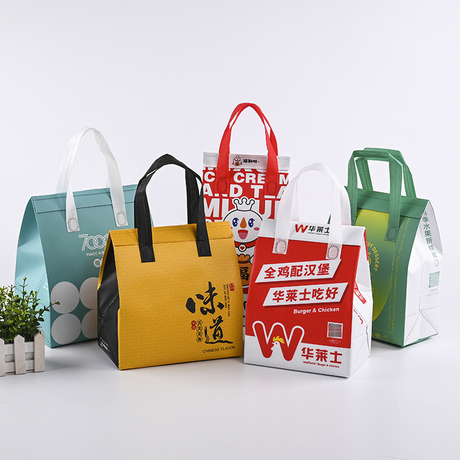 Custom Logo Eco-Friendly Recyclable Reusable Shopping PP Nonwoven Non Woven Insulated Carry Grocery Lunch Picnic Takeaway Cooler Tote Bag