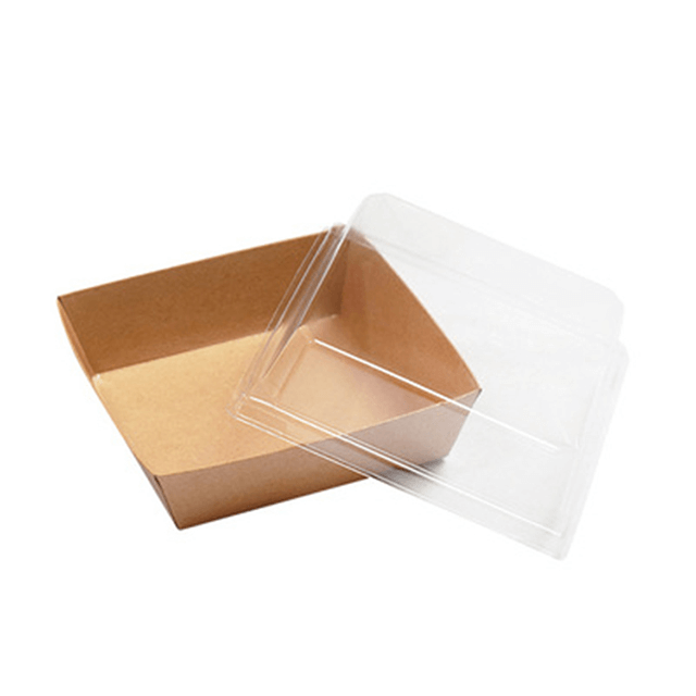 Fast Food Kraft Paper Food Tray with PLA Coating