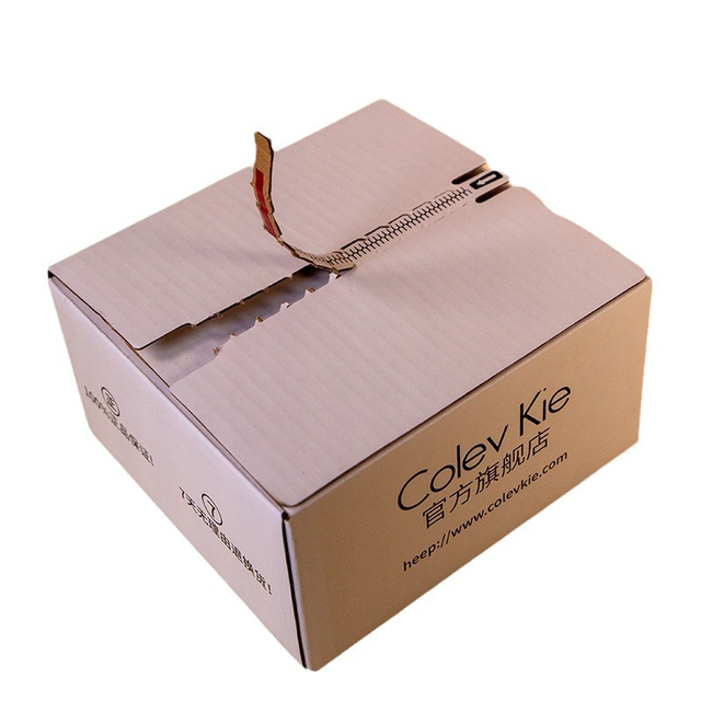 Corrugated Adhesive Tear off Strip Shipping Paper Box Mailer Box 
