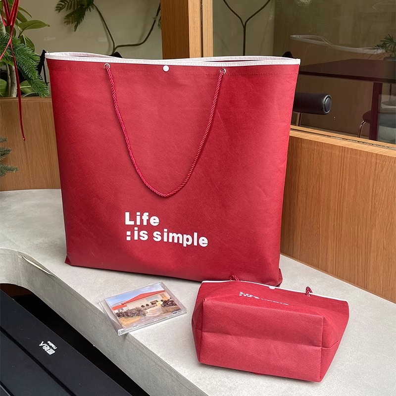 ot Selling No-Woven Large Capacity Reusable Shopping Paper Bags for Bulk Shopping