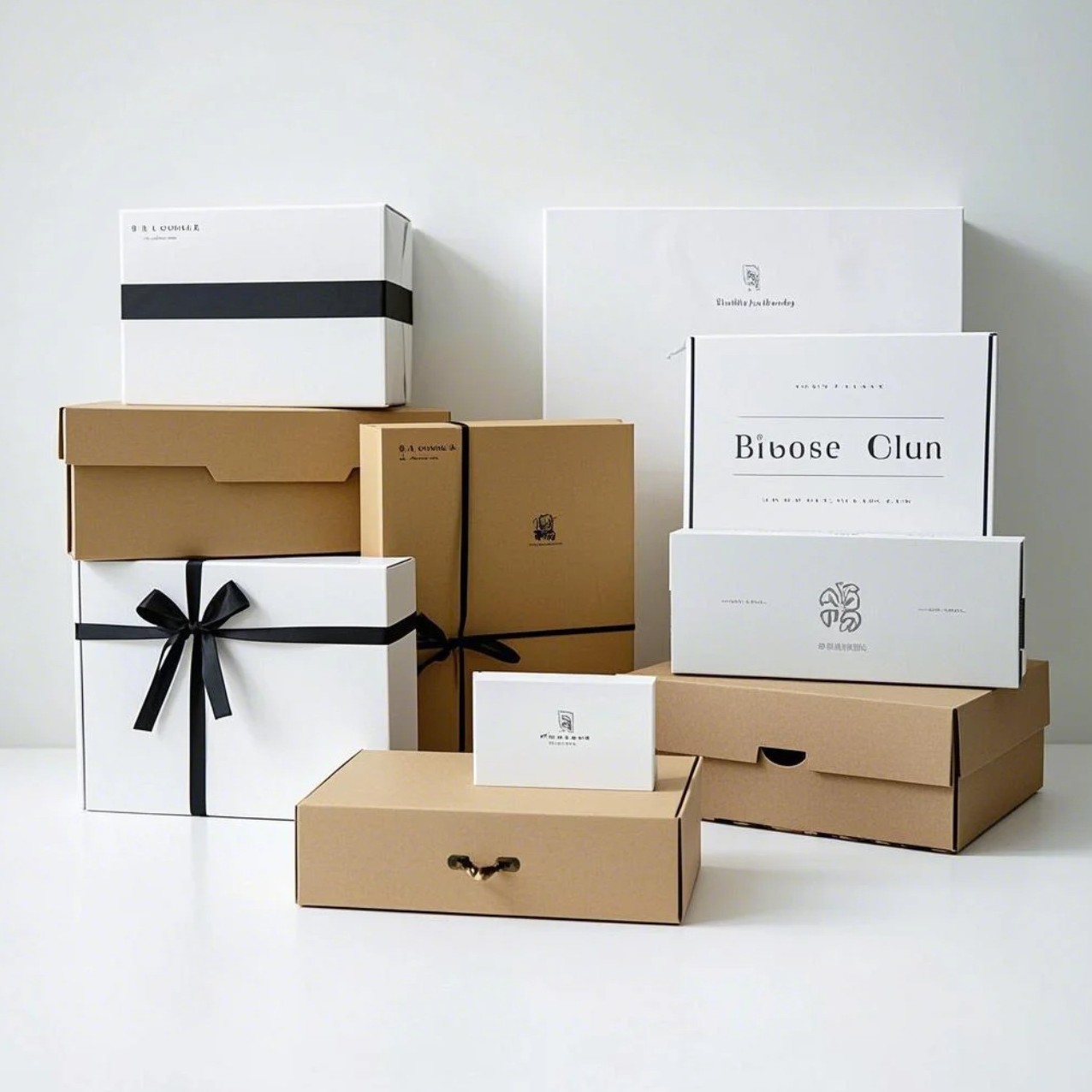 Custom Design Corrugated Box Mailer Box Shipping Box Kraft Paper Package Box for Clothes Jewelry Perfume Food Package