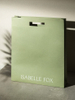 Factory Custom Print Logo White Paper Shopping Bag