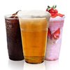 Transparent 12-24oz Plastic Cup Beverage PP PET Cups With Lid