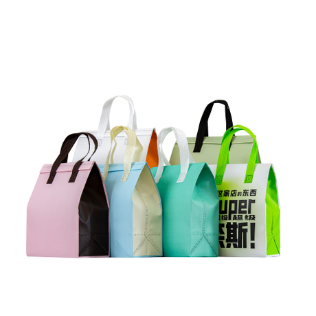 Non-Woven Take Away Fast Food Cooler Bag Insulated Lunch Bag