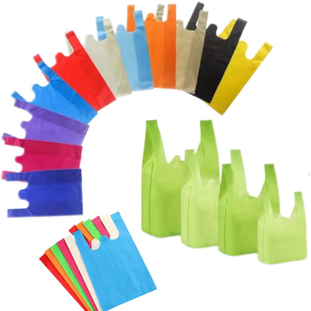 Eco Friendly No Woven W Cut Shopping Bag