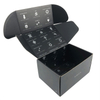 Custom Black Shipping Boxes Thicken Gift Packaging Airplane Corrugated Box Folding Paper Mailing Box with Logo