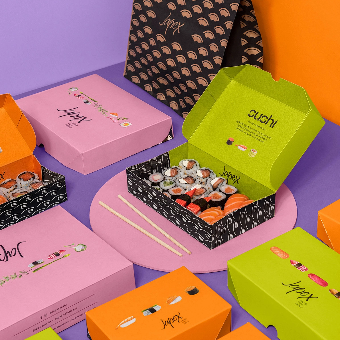 Eye-catching And Beautiful Paper Sushi Box Packaging