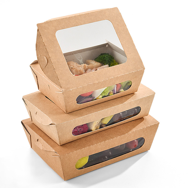 Custom Fast Food Containers Takeaway Paper Packaging