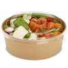 Take Away Kraft Paper Salad Bowl with PET Lid