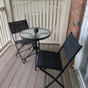 Steel Chairs Folding Square Tables Antique