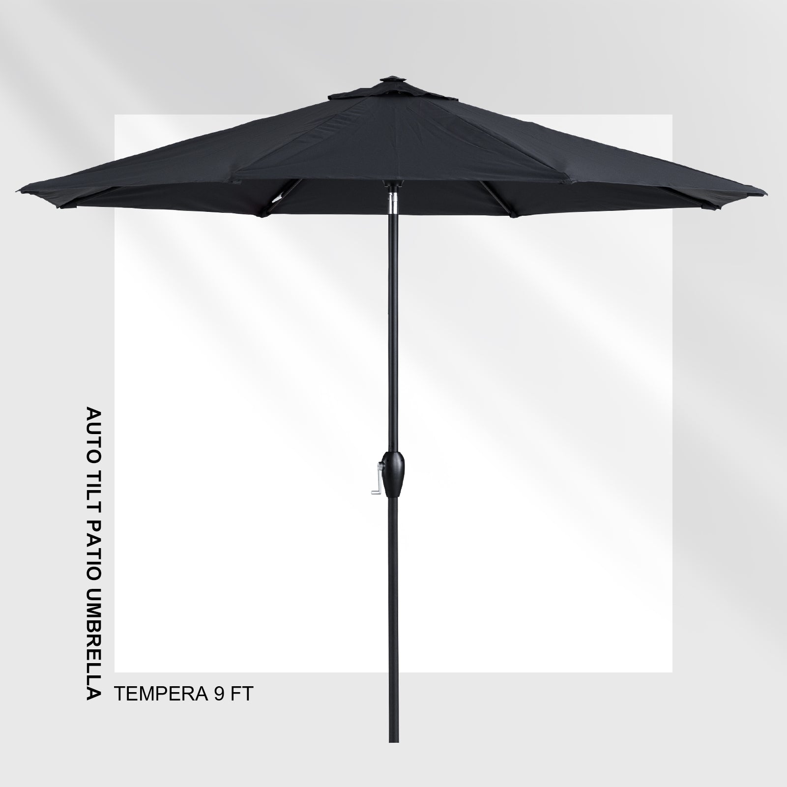 9Ft Auto Tilt Flora Patio Umbrella