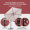 10Ft Outdoor Premium Patio Cantilever Umbrella