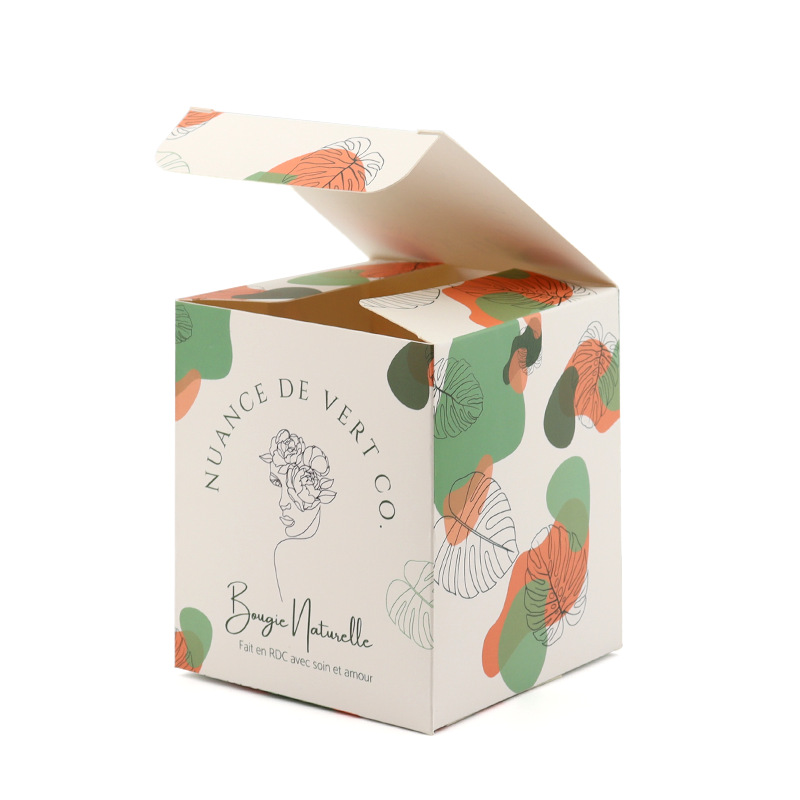 Custom Ear-Hook Gift Packaging Card Paper Box with PVC Window