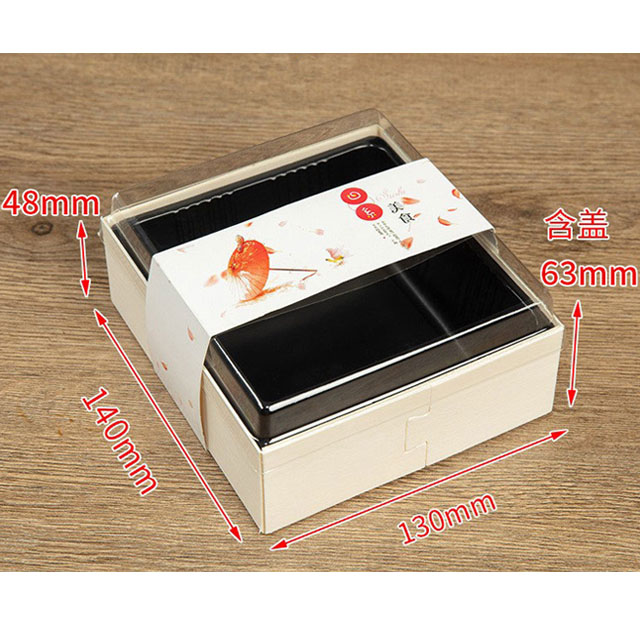 Eco-friendly wooden sushi packing box