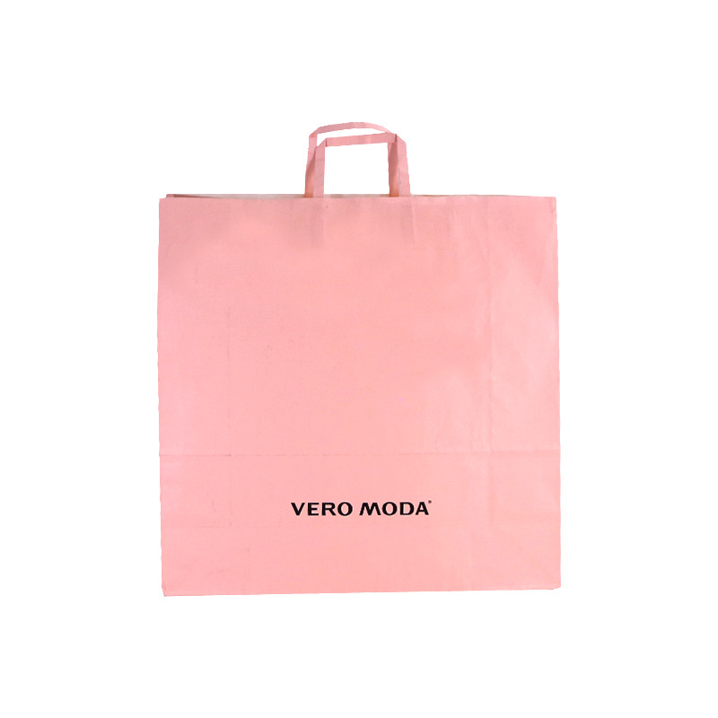 Custom Logo Print Recycled Brown White Kraft Shopping Food Packaging Paper Bag with Handles