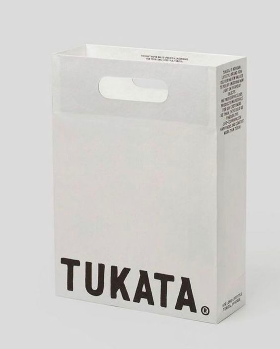 Factory Custom Print Logo White Paper Shopping Bag
