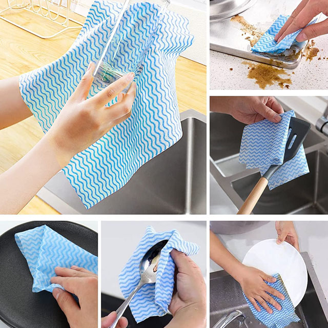 Non-woven kitchen disposable lazy rag