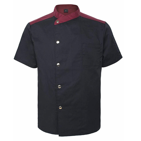 Black White Restaurant Uniforms Short