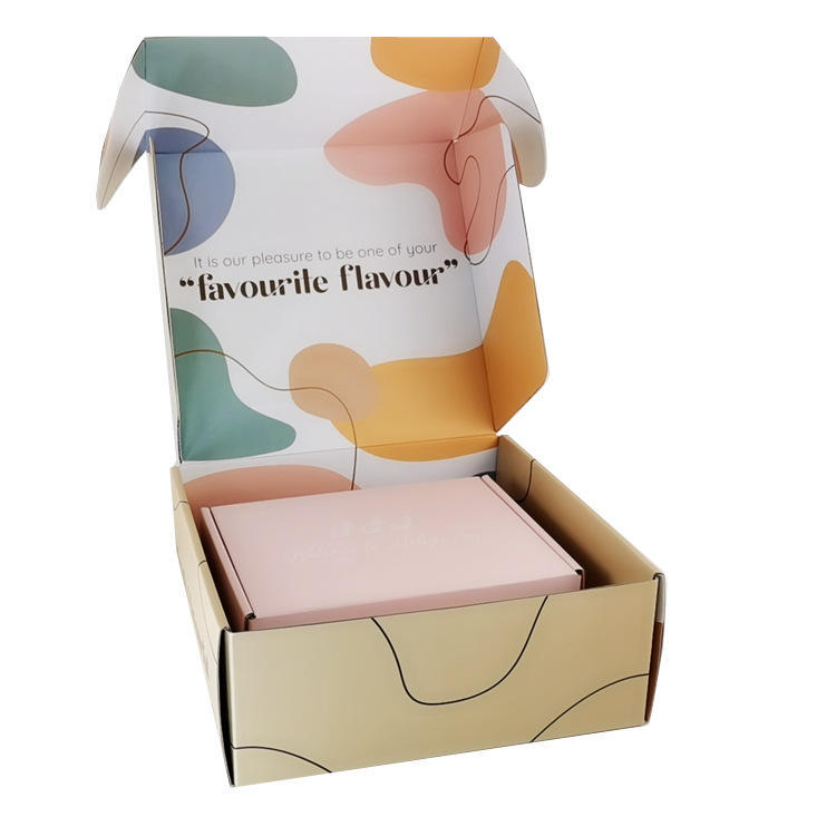 Custom Design Corrugated Box Mailer Box Shipping Box Kraft Paper Package Box for Clothes Jewelry Perfume Food Package