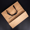 Factory Price Luxury Cardboard Art Gift Packaging Cosmetic/Clothing White Kraft Paper Shopping Bag with Ribbon Handle
