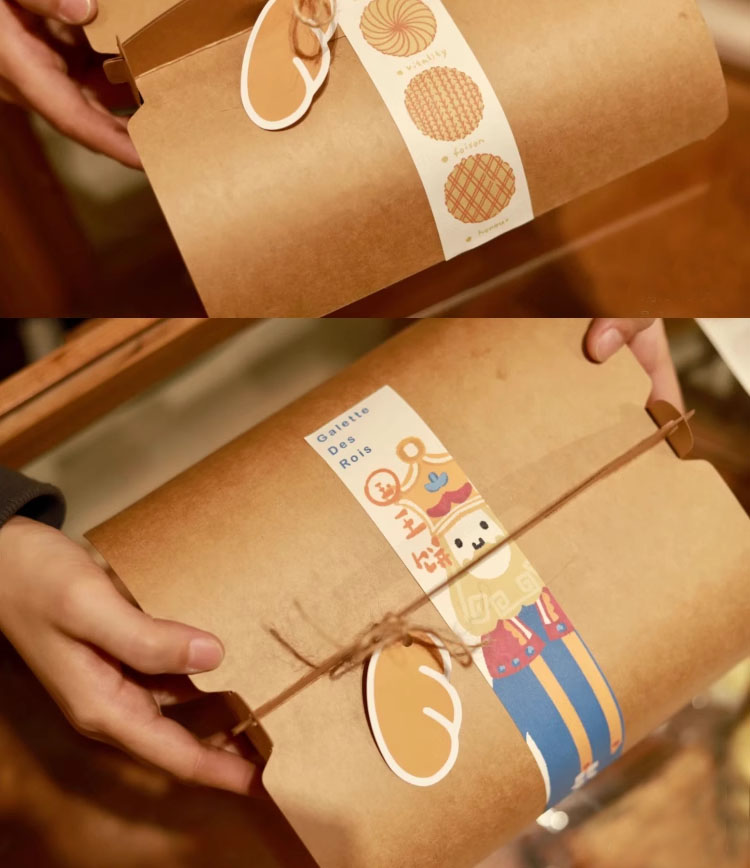 Brown paper pizza box