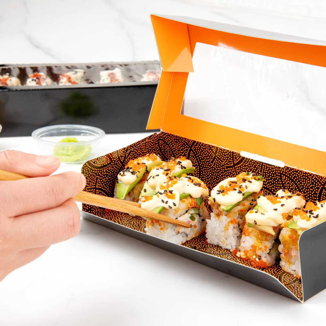 Takeaway Paper Sushi Container With Window