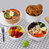 Take Away Kraft Paper Salad Bowl with PET Lid